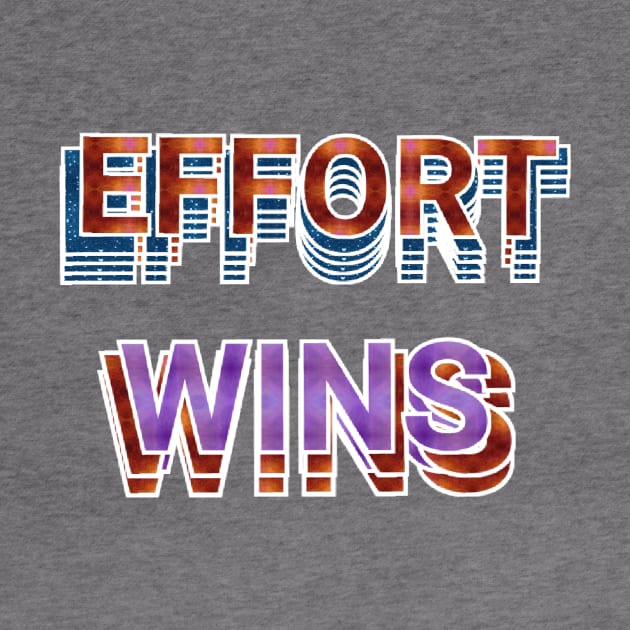 effort wins text art designs. by Dilhani